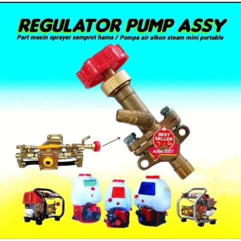TU26 Regulator Handel Keran Kran Komplit Mesin Semprot Hama TU 26 Mesin 2 Tak Kunigan