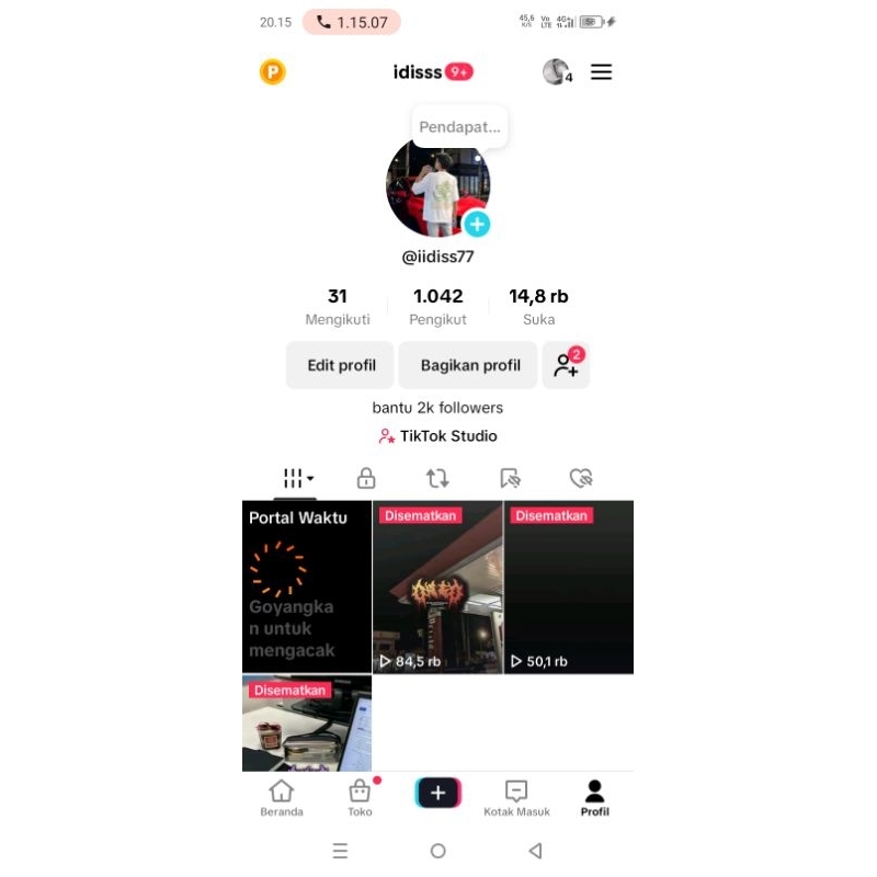 AKUN TIKTOK TERMURAH 1k followers REAL HASIL FYP