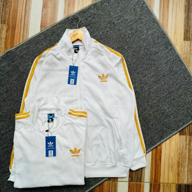 KODE M15A JAKET TRACKTOP ADIDAS 3FOIL WHITE GOLD