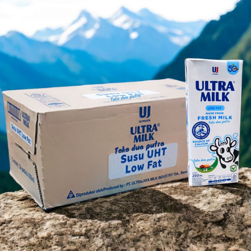 

Susu ULTRA MILK UHT Low Fat Hi Calcium 250 ML X 24 psc / susu Ultra rendah lemak tinggi kalsium
