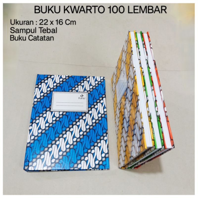 

1 Pcs Buku Kwarto 100 Lembar