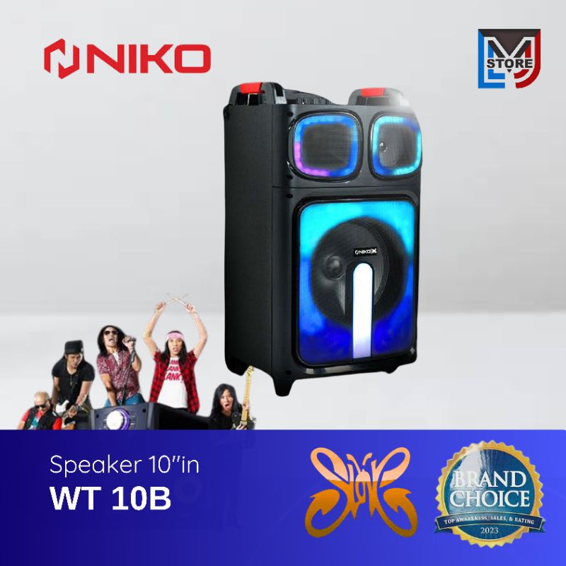 SPEAKER NIKO WT 10B -  GARANSI 1 TAHUN