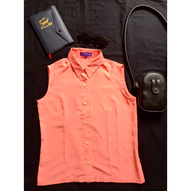 atasan wanita warna peach