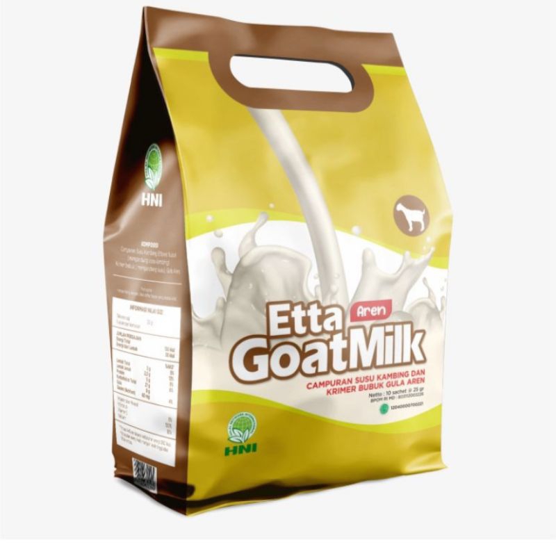 

Etta Goat Milk-Susu kambing rasa Gula Aren HNI HPAI