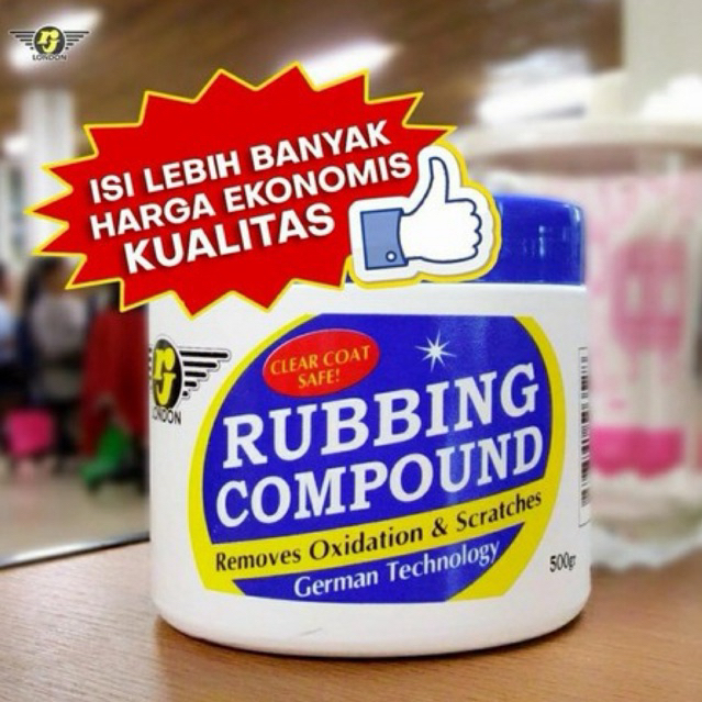 rubbing compound rj 500 gram kompon compound mobil motor wax