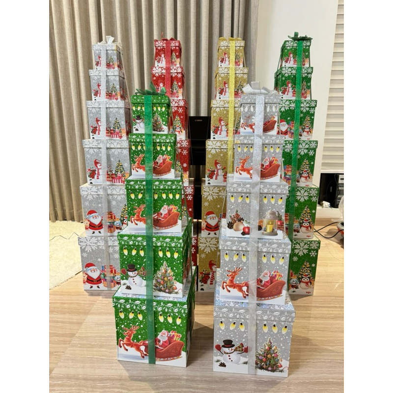 

Dekorasi Gift Box Natal Bahan Kokoh Premium Import!!