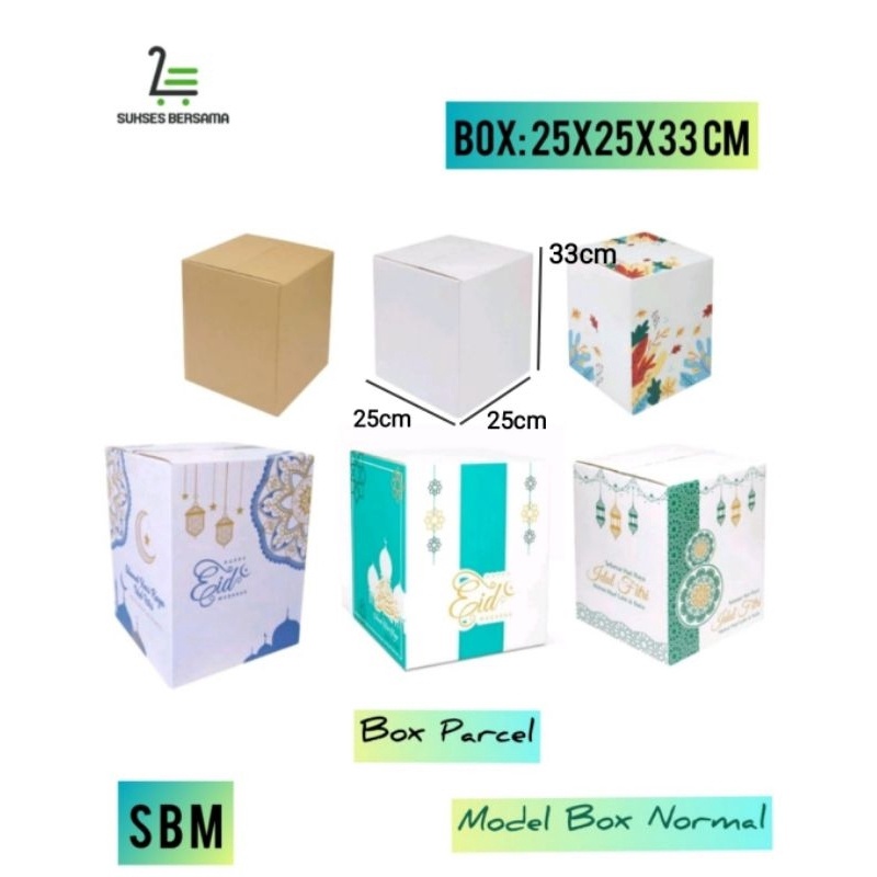 

Diskon Paket Box Parcel kecil 25x25x33cmKardusHampersParcelLebaranIdulFitriSembakoeidmubarak