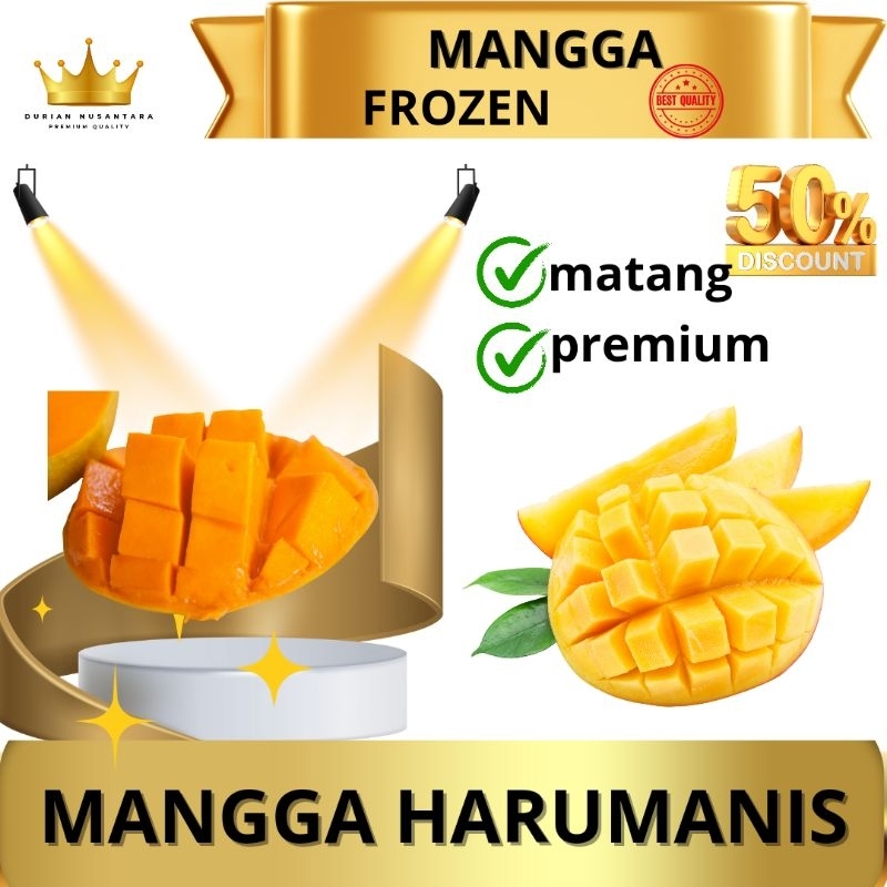 

BUAH BEKU MANGGA HARUM MANIS / FROZEN MANGO 500GR