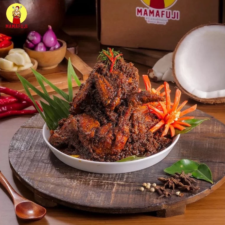 

Ulang Tahun Promo Mamafuji Rendang Ayam Isi 4 Potong Khas Padang