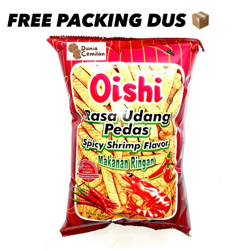 

[TERMURAH!!] Oishi Kraker Udang 60gr - Makanan Ringan Rasa Udang Pedas Asli