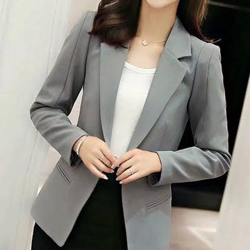 KP8 Jas Kantor Wanita Korea Premium Blazer Cewek Pakaian Meeting Pakaian Sidang Skripsi Cewe
