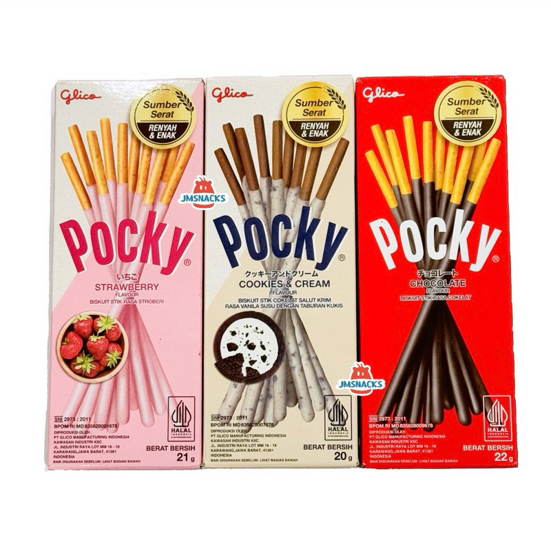 

[PROMO!!] Pocky Mini 22gram - snack cemilan pocky coklat strawberry nikmat termurah