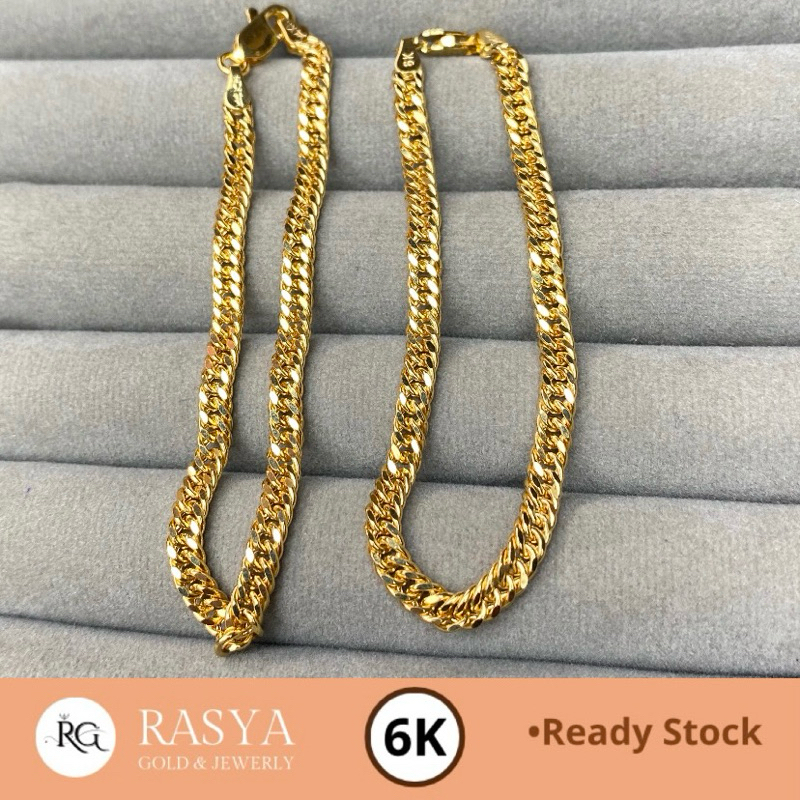 Gelang Rantai Dewasa Emas Kadar 300 / 6K Berat 3.1 Gram