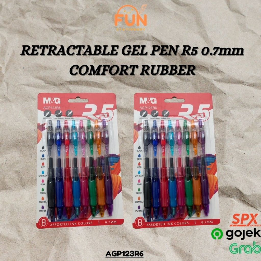 

RETRACTABLE GEL PEN R5 0.7mm COMFORT RUBBER