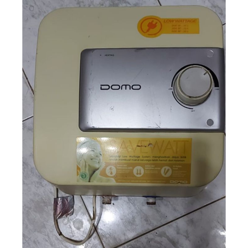 Domo water heater second kapasitas 15 lt, 300W // Pemanas air listrik
