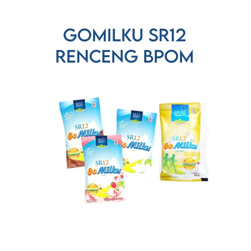 

GOMILKU SR12 RENCENG 25GR BPOM SUSU KAMBING ETAWA TINGGI KALSIUM