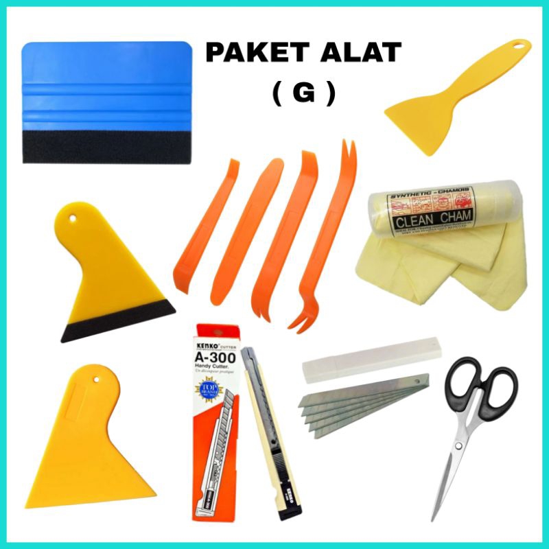 PAKET ALAT PASANG STIKER  DAN KACA FILM TOOL SET  STIKER DAN KACA FILM
