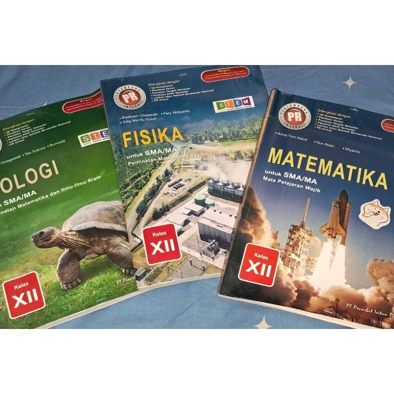PRELOVED LKS SMA INTAN BIOLOGI FISIKA MTK KELAS XII