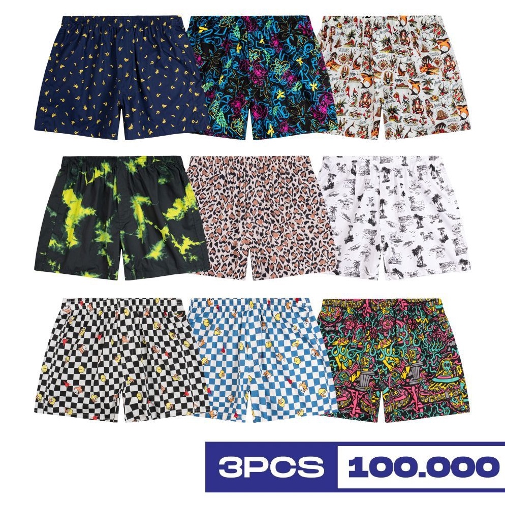 KODE J45U NRDN Clothing Celana pendek BOXER