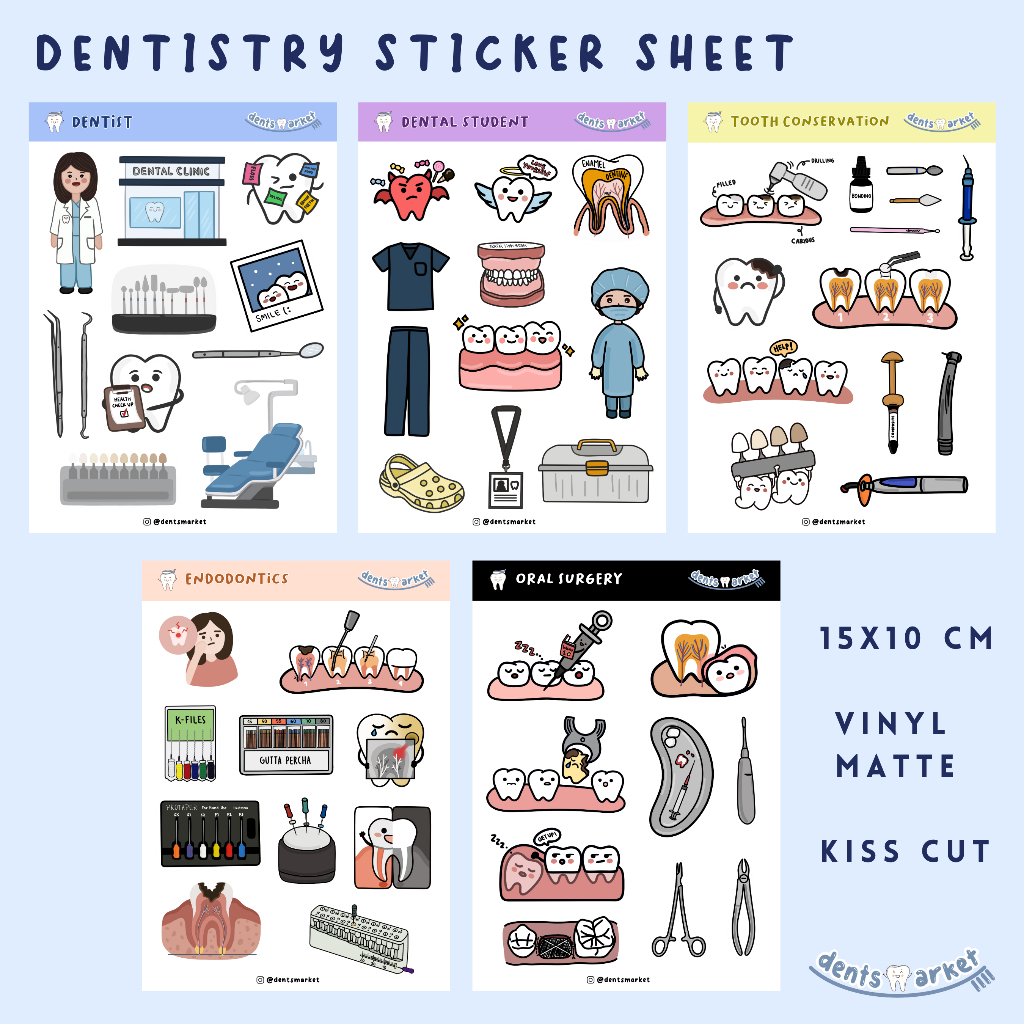 

Dentistry Sticker Merchandise Kedokteran Gigi / Dentist Sticker / Dental Student Stiker