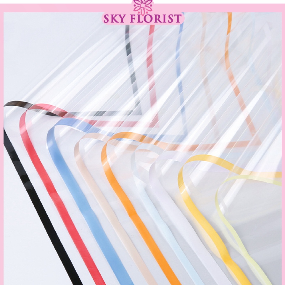 

Dapatkan Segera 2 LEMBAR Flower Wrapping Transparant Line Color Kertas Buket Bunga Cellophane KB67