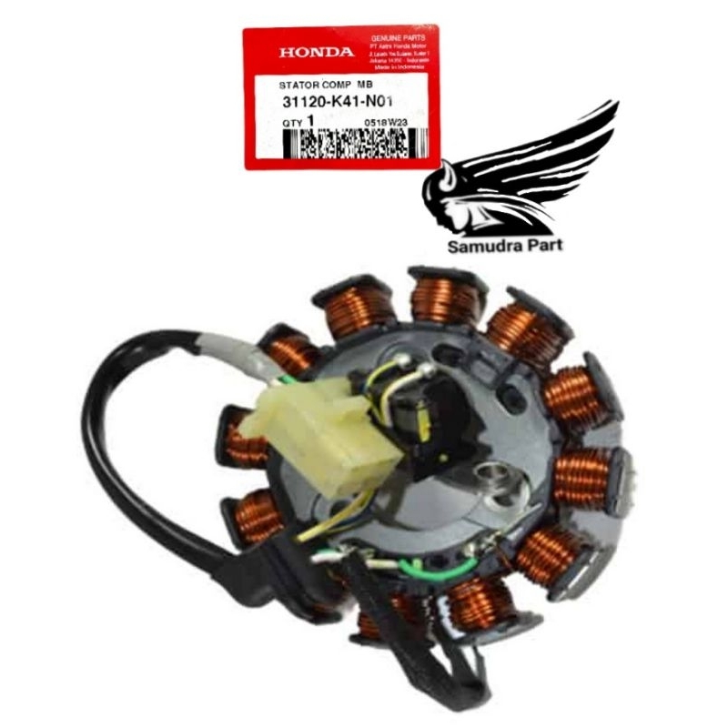 31120K41N01 Spull Spul Supra 125 injeksi stator Comp Supra Fi original AHM