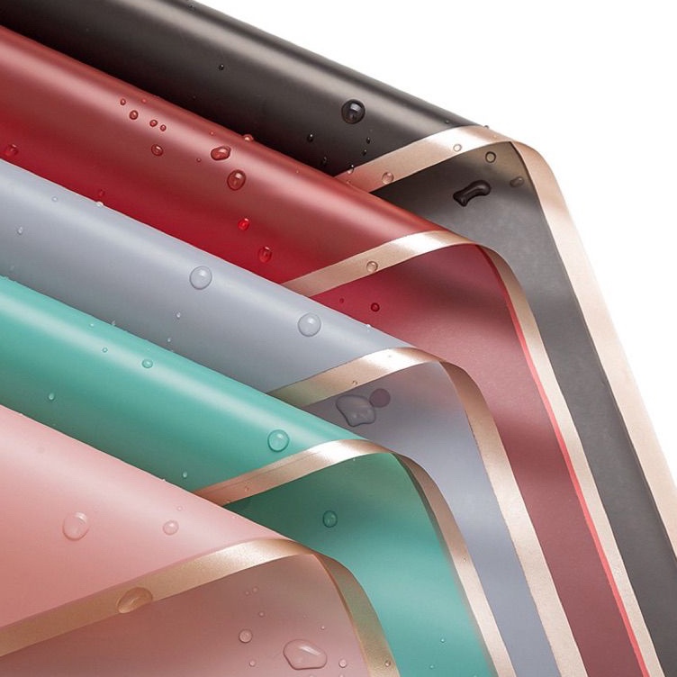 

Kejutan Istimewa 2 Lembar Gold Line Kertas Buket Bunga Cellophane Wrapping Paper