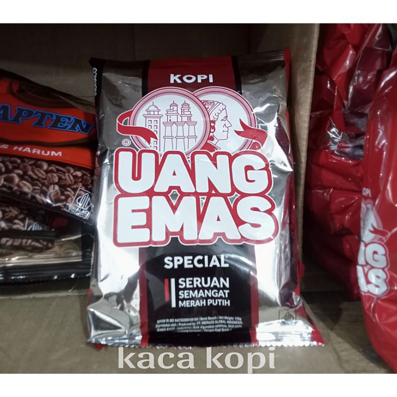 

Kopi Bubuk Uang Emas Spesial Kemasan Kecil 135g