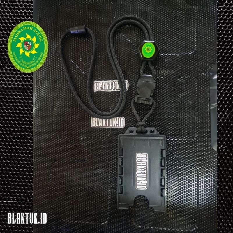 

Lanyard tactical holder id card Slide exagonal logo MAHKAMAH AGUNG