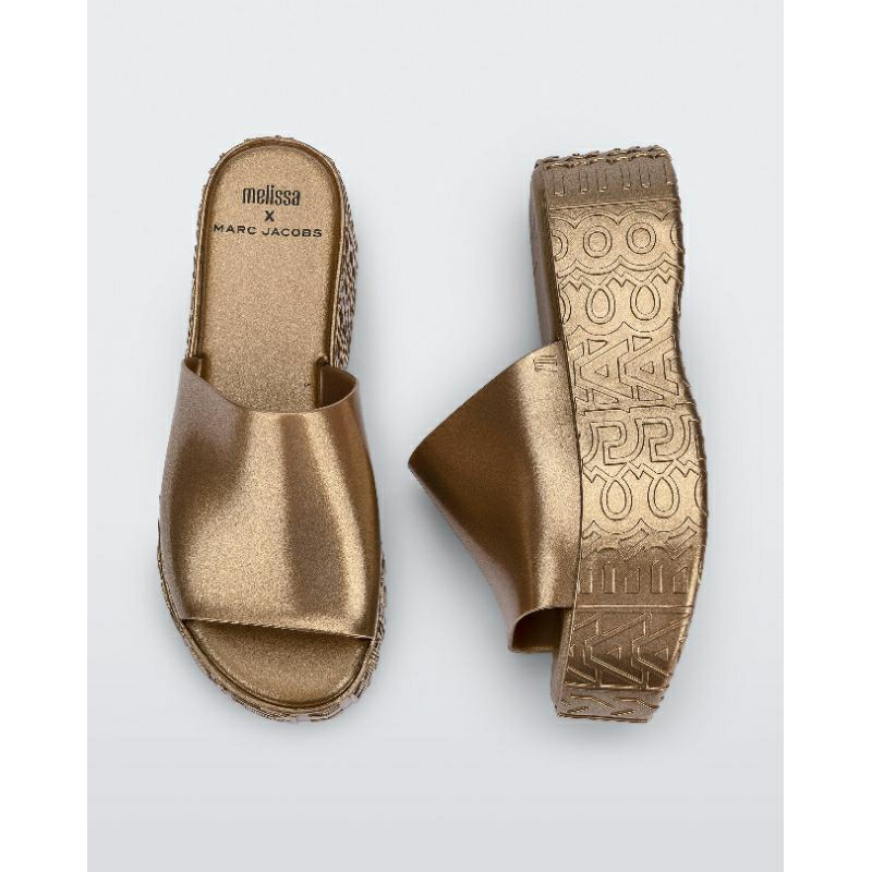 Sandal Melissa x Marc Jacobs Gold Original size 37 Preloved