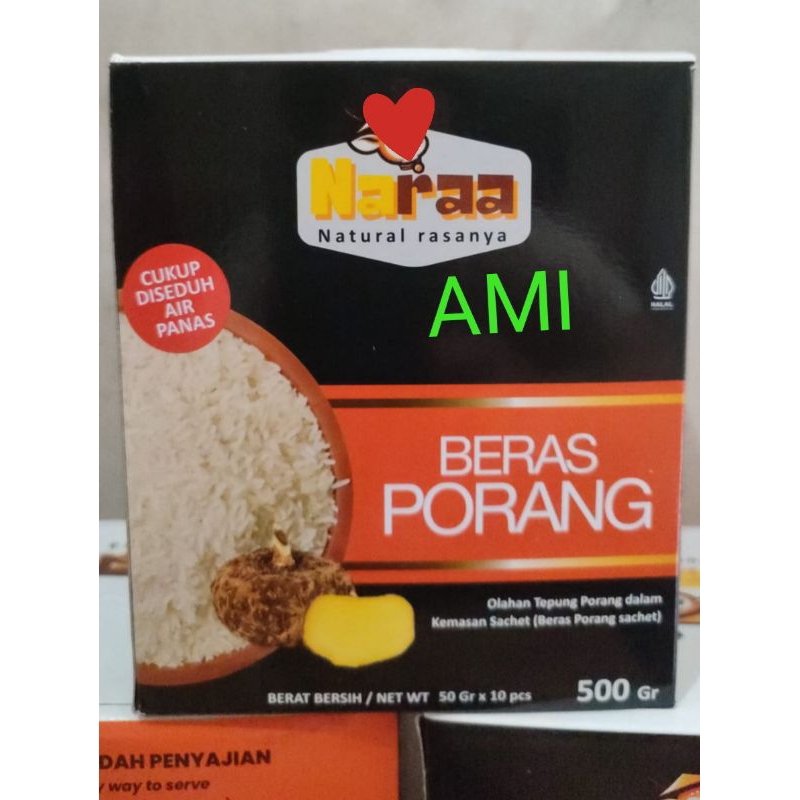 

Beras Porang Makanan Diet Diabetes Original Berijin Resmi NARAA 500 gr 10 Saset