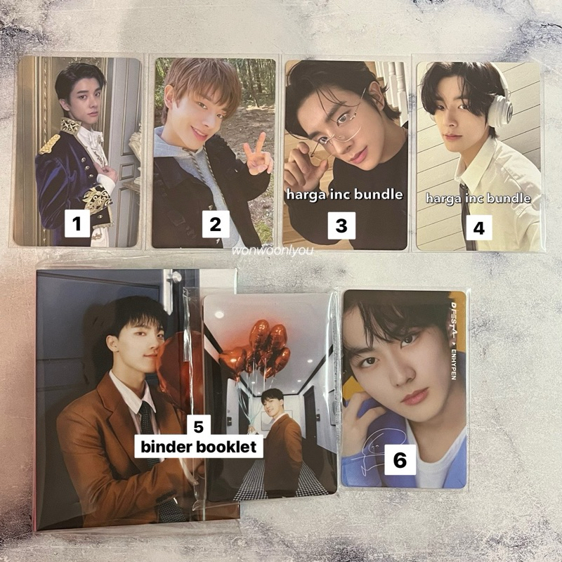 [SALE] PC OFFICIAL ENHYPEN JAKE JUNGWON DINO SEVENTEEN DICON BORDER CARNIVAL YZY DFESTA BINDER BOOKL