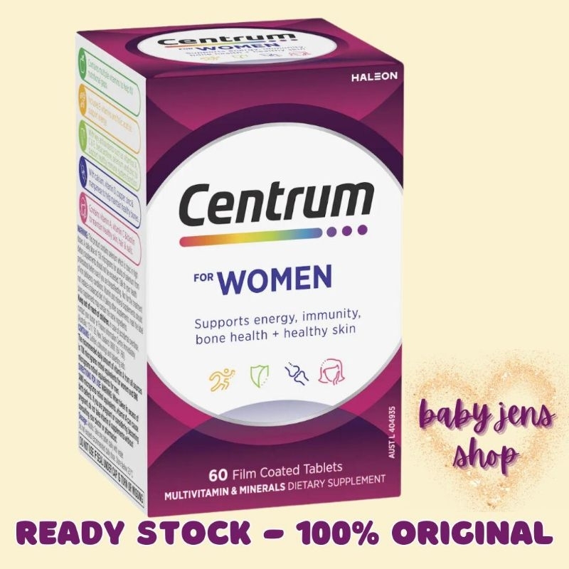 Centrum For Women Multivitamin Supplement 60 Tablets / 90 Tablets
