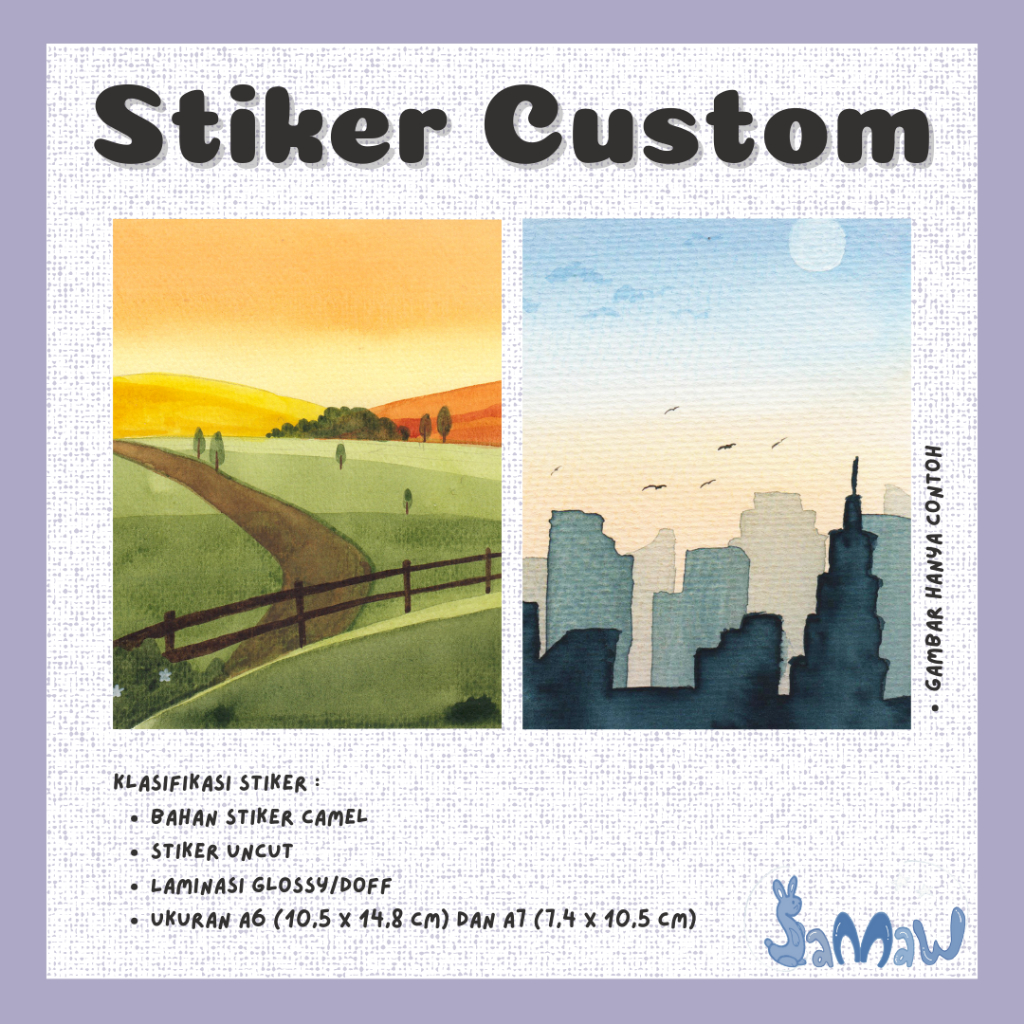 

Cetak Stiker | Stiker Custom | Stiker A7 A6 | Stiker Glossy | Stiker Doff
