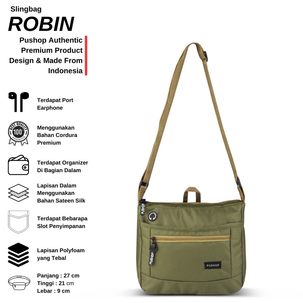 Tas Selempang Pushop Pria Robin Pushop shop
