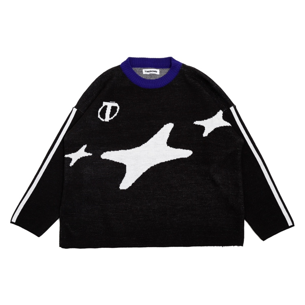 Timebomb Cardigan Knitwear Knit-Cardigan Knitwear BOXY Acrylic Switer Unisex / Switer Rajut Pria &