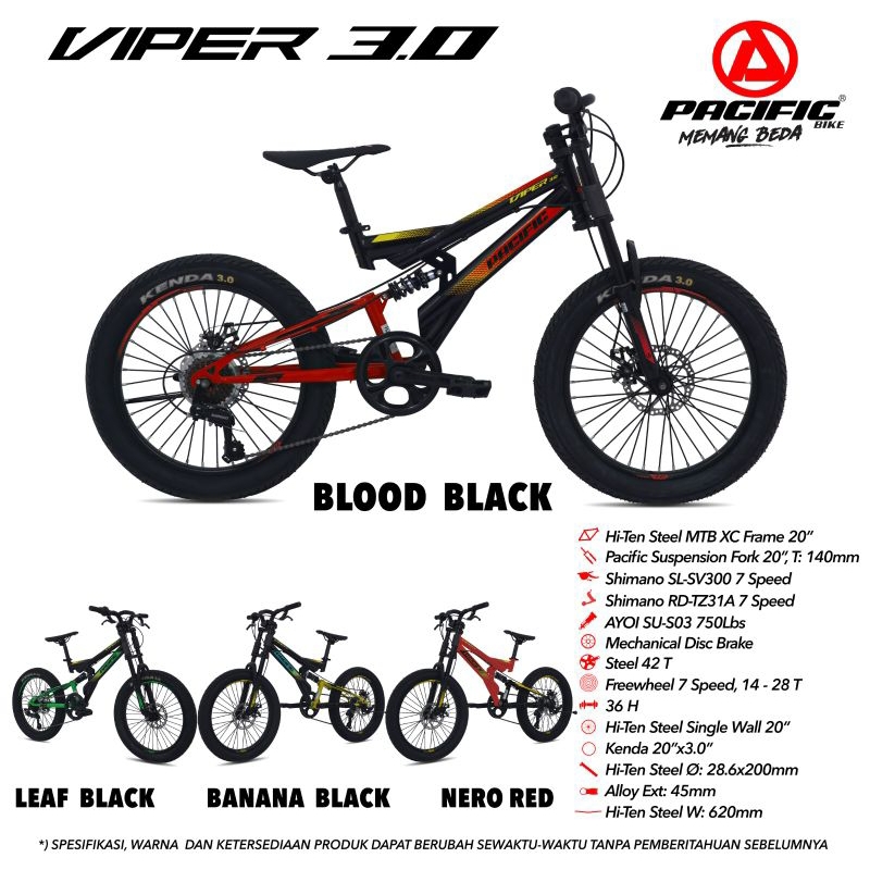 MTB 20 VIPER 3.0 PACIFIC PONTIANAK
