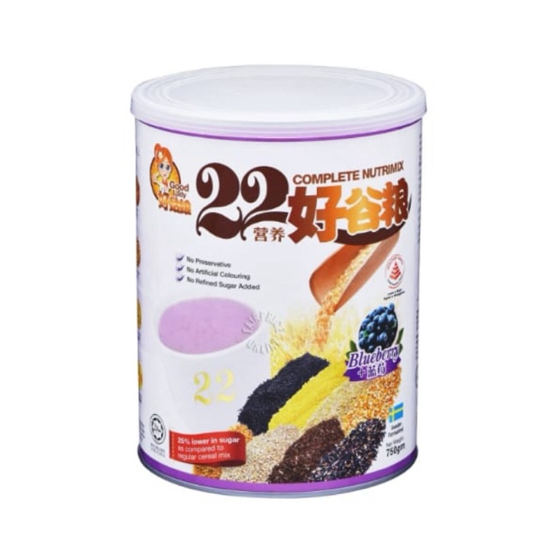 

Good Lady 22 Complete Nutrimix Powder Blueberry 750gr