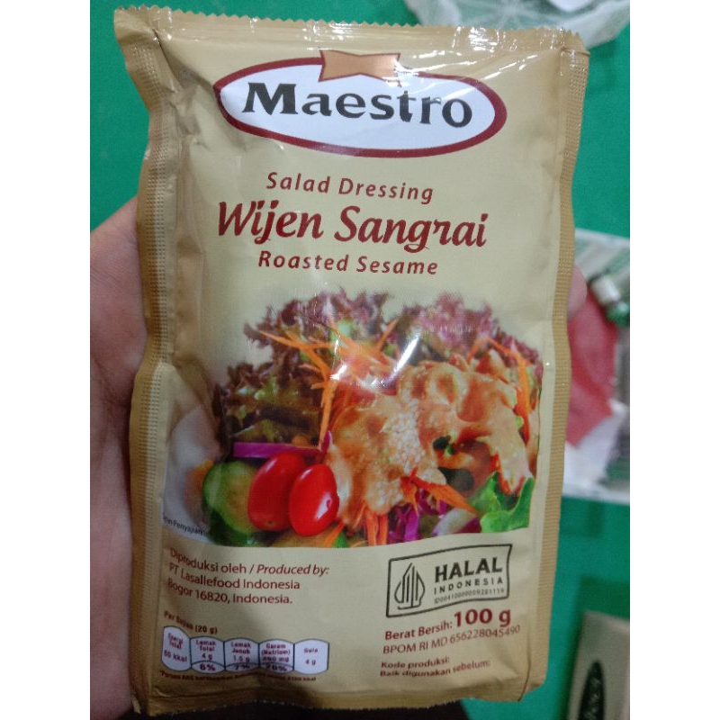 

Maestro wijen sangrai 100gr
