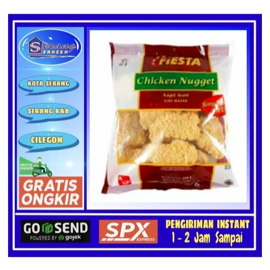 

Nugget Fiesta 250g,Nugget Ayam,Naget Ayam, Serang Frozen