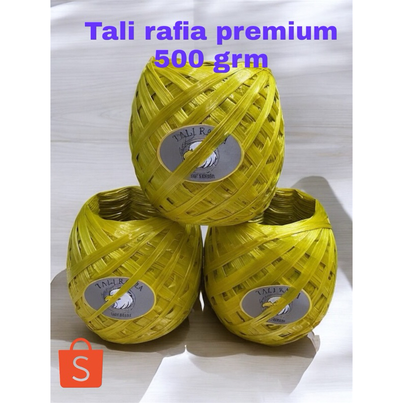 

Tali rafia kuning 500 gram|Cap garuda