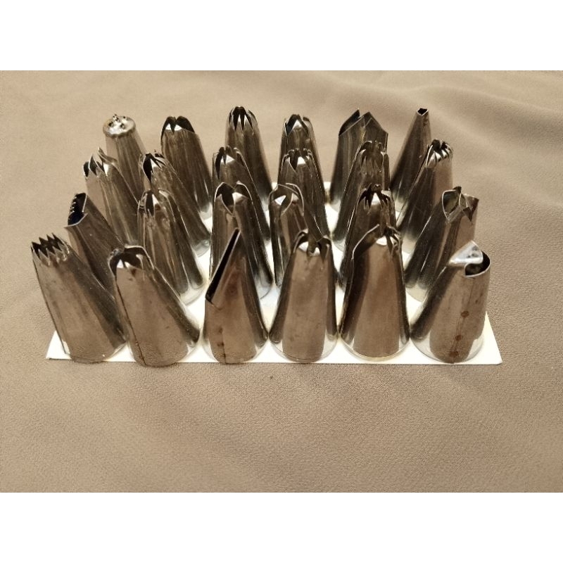 spuit kue tar spet 24pcs anti karat / spuit kue