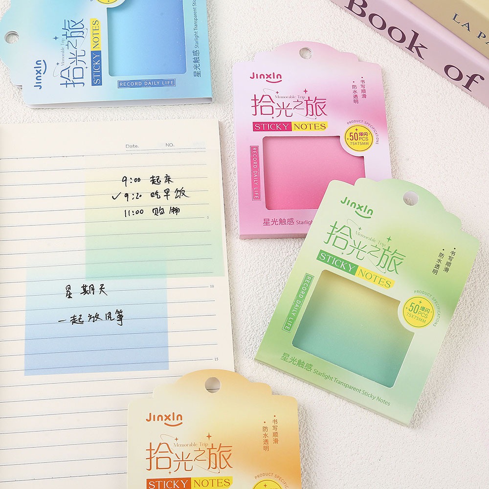 

Starlight Sticky Notes Transparent Gradient Color - ( Plastik )