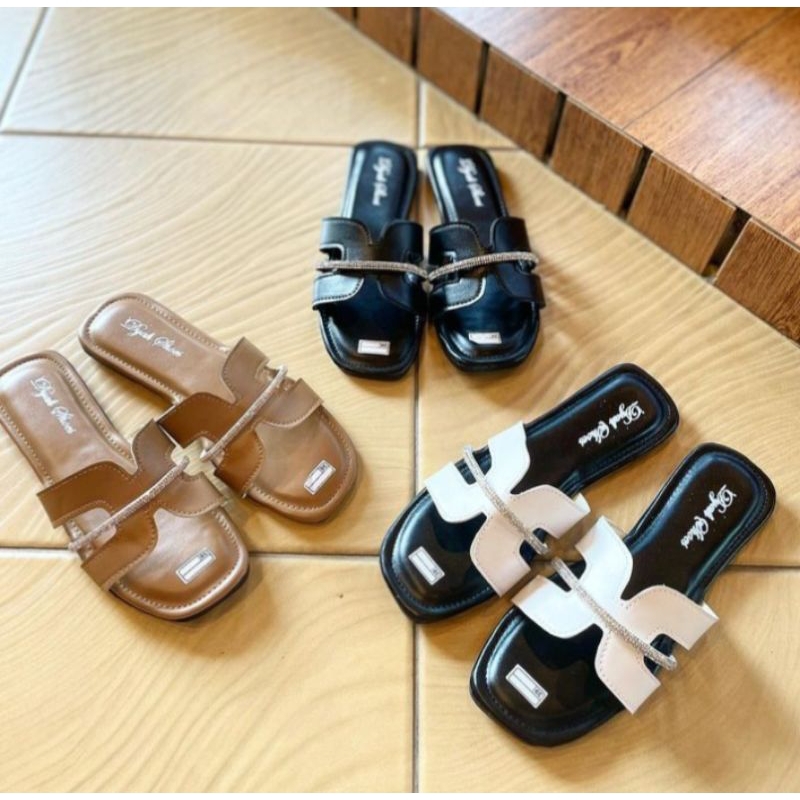 Sendal teplek tebal wanita kekinian / Sendal teplek Dyah shoes korea