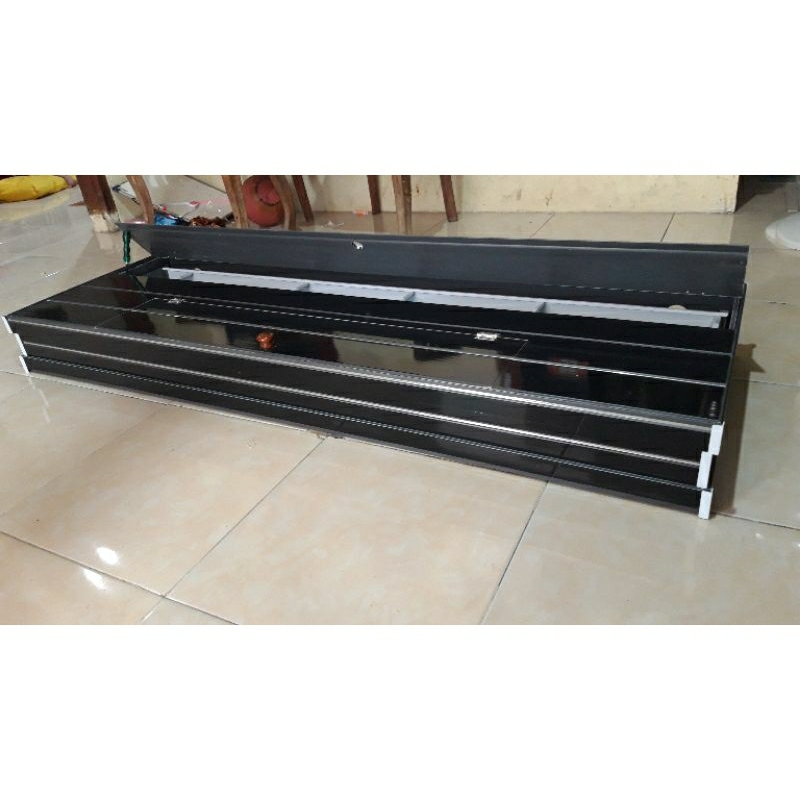 Tutup Akuarium pvc Custom ( 200x40 +filter )