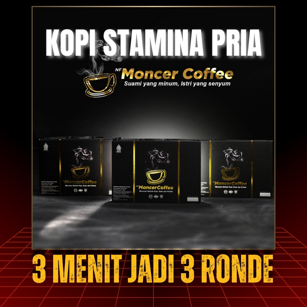 

MONCEER COFFEE ORIGINAL KOPI MOCER HERBAL PRIA DEWASA SUMBER ENERGI KUAT TAHAN LAMA DI RANJANG BPOM