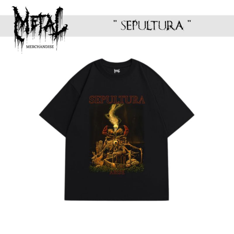 kaos Sepultura band metal luar negeri original