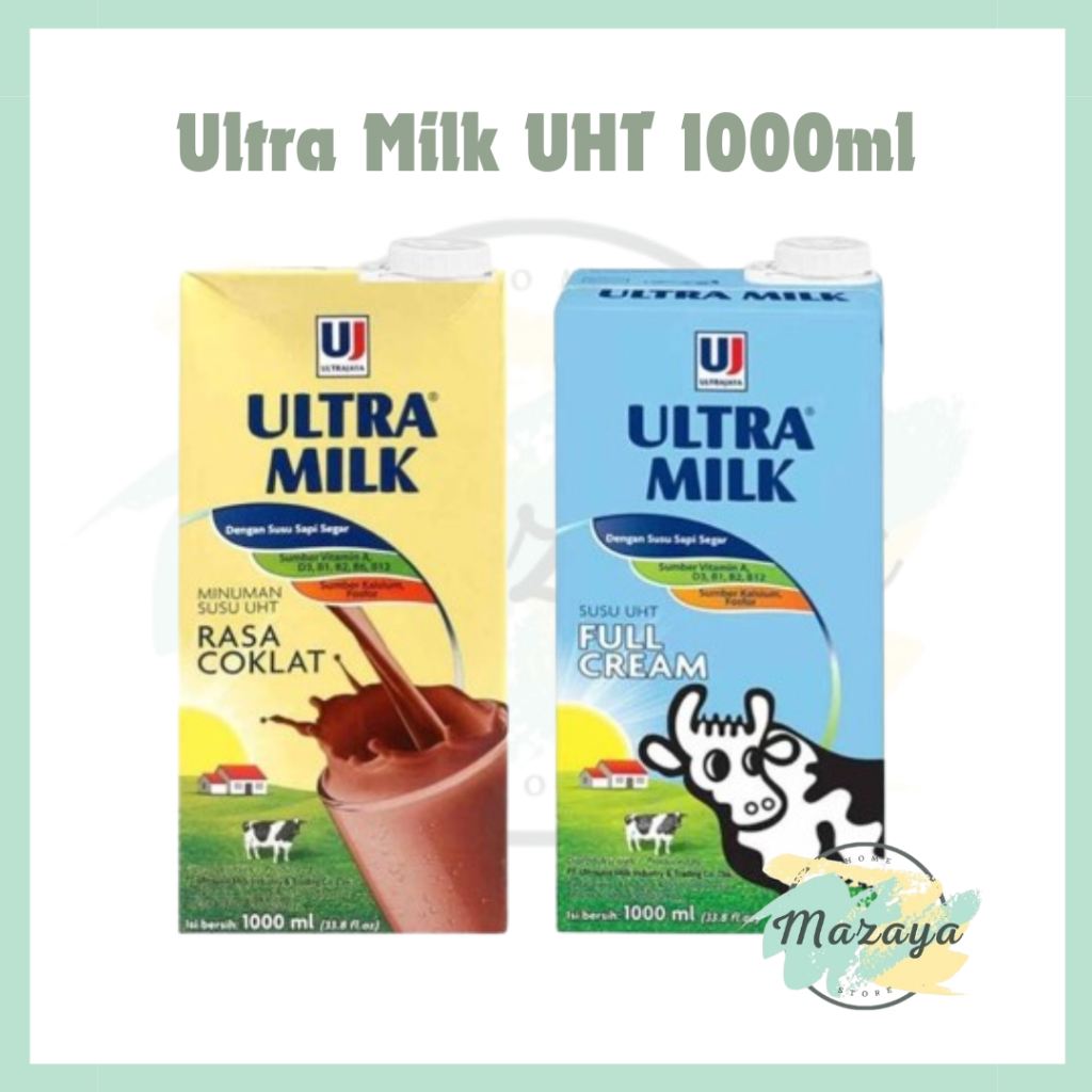 

ULTRA MILK SUSU UHT 1000ML RASA COKLAT | FULL CREAM SUSU