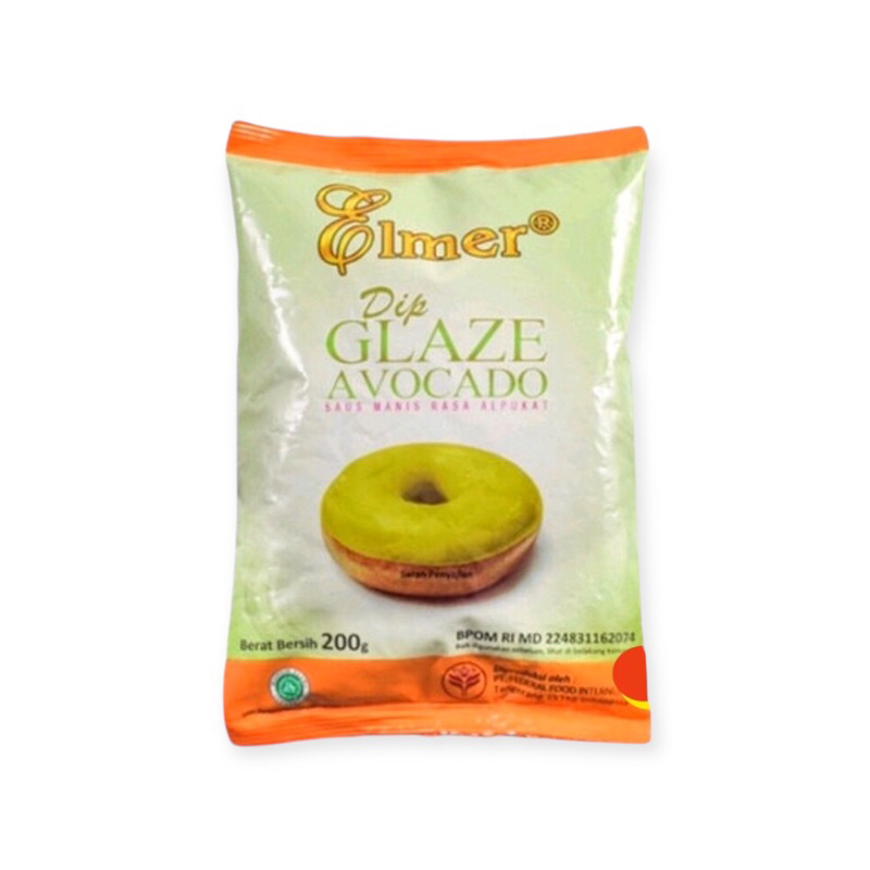

Elmer Dip Glaze Avocado 200g Selai Saus Topping Donat Rasa Alpukat