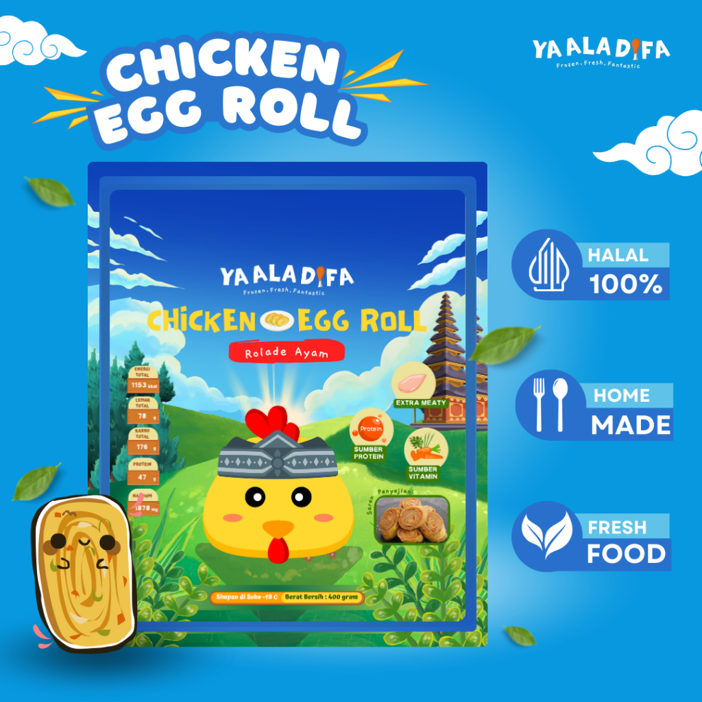 

YA ALA DIFA Chicken Egg Roll 400gr